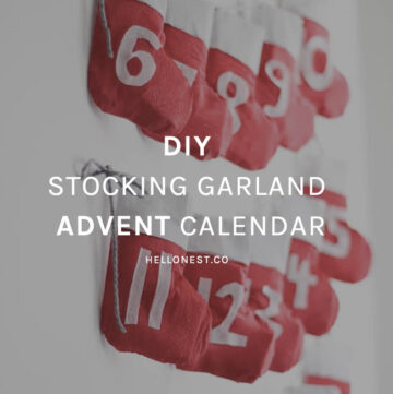 DIY Stocking Garland Advent Calendar - HelloNest.co