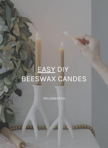 DIY beeswax candles