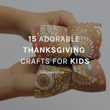 15 Adorable Thanksgiving Crafts for Kids - HelloNest.co