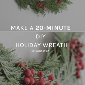 20-Minute DIY Holiday Wreath - HelloNest.co