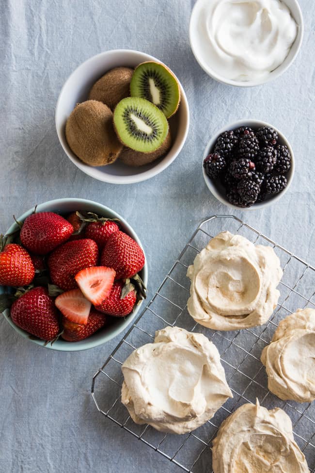 Fruit Pavlova Ingredients