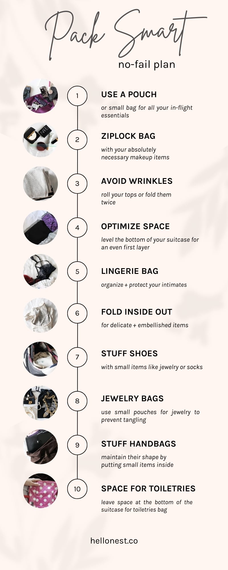 Tips to pack smart