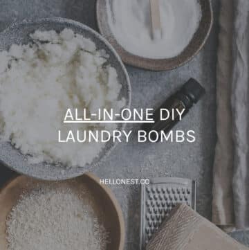 All in one DIY laundry bombs