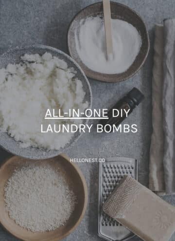 All in one DIY laundry bombs