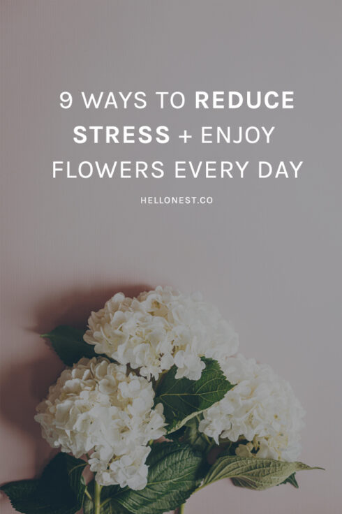 How to reduce stress with flowers