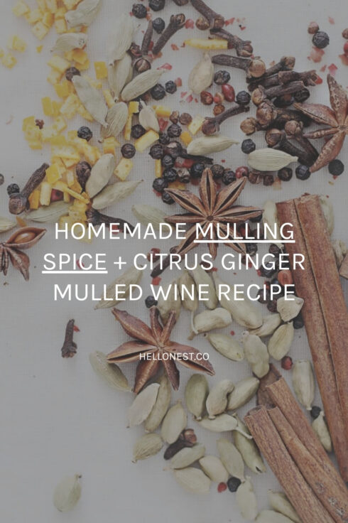 Homemade mulling spice