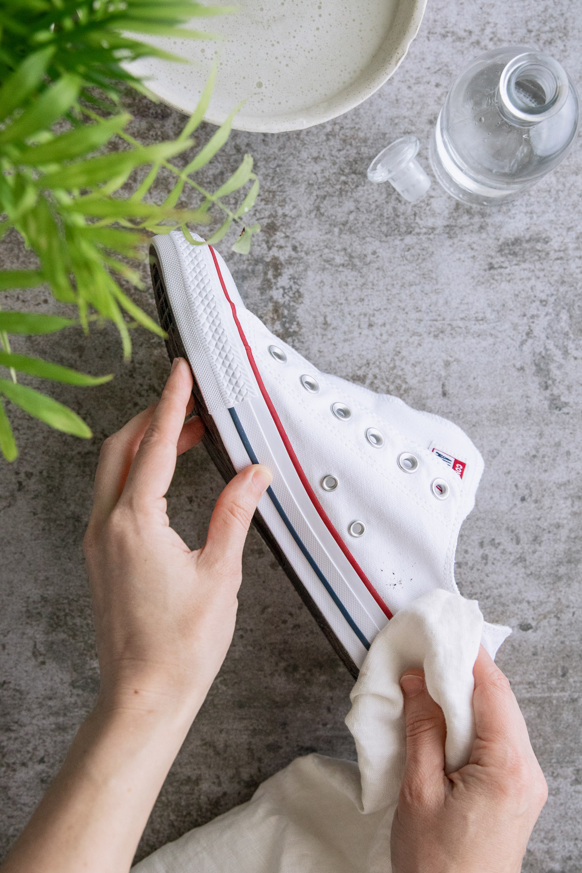 Is there anything more high maintenance than a new pair of Chucks? Here's how to clean white Converse from top to bottom in 5 simple steps.