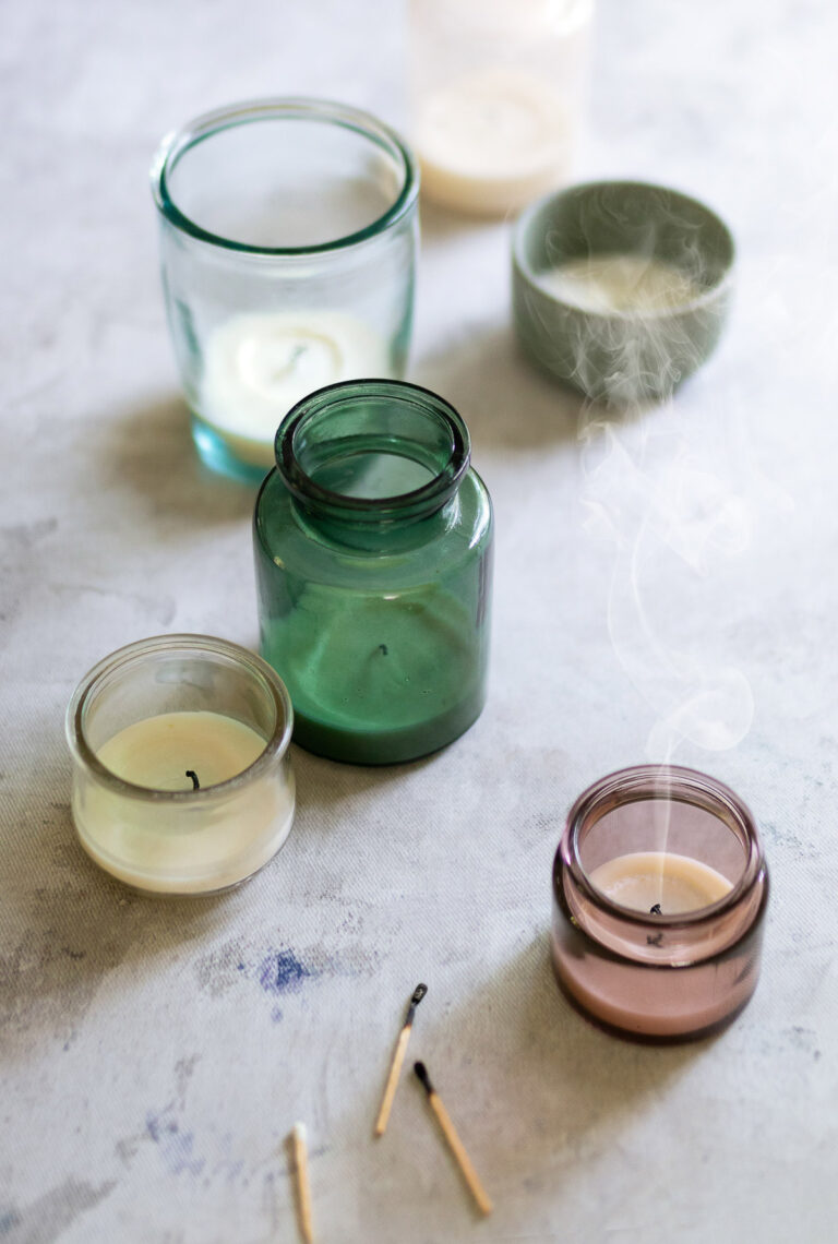how to get wax out of old candles