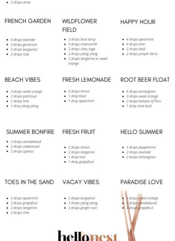 15 Must-Have Essential Oil Blends for Summer - Hello Nest