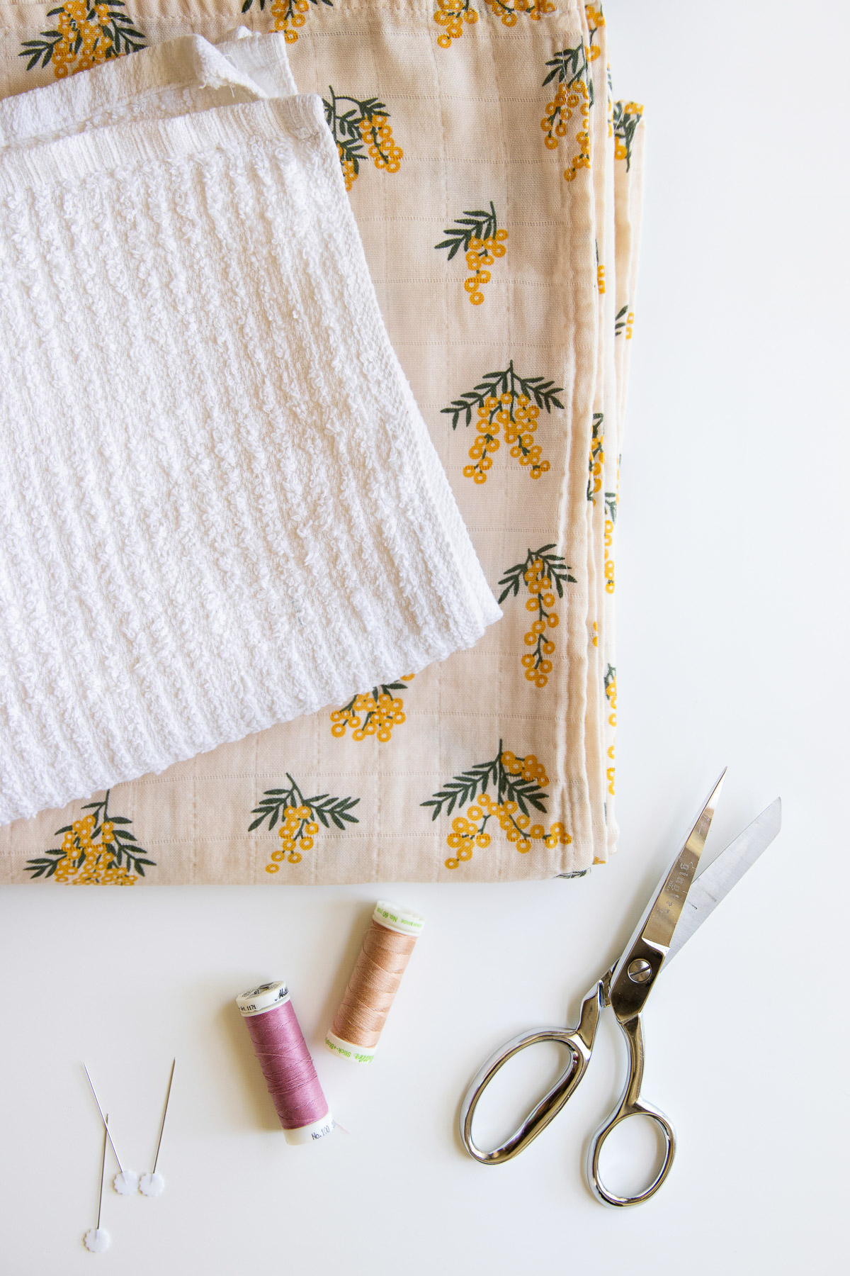 DIY unpaper towel supplies