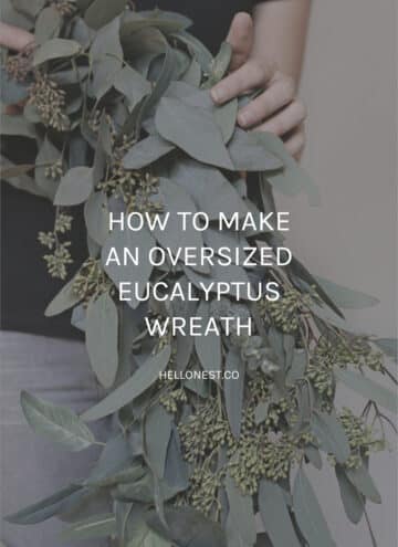 DIY eucalyptus wreath