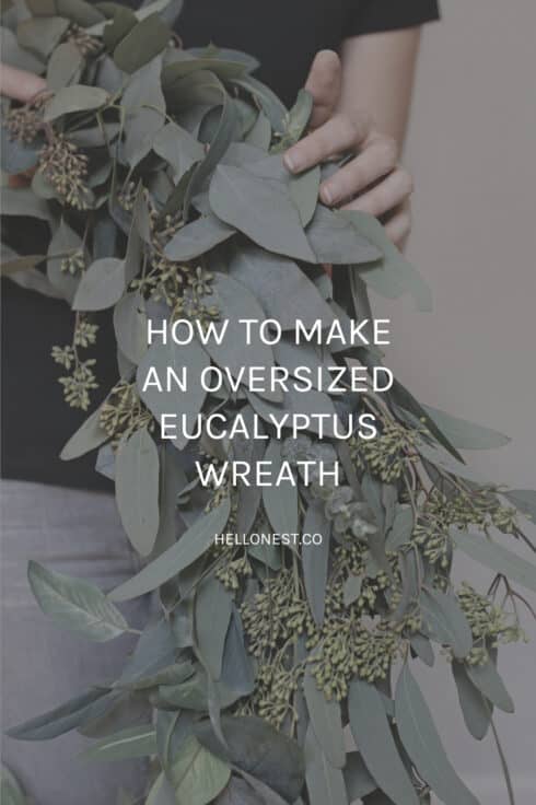 DIY eucalyptus wreath