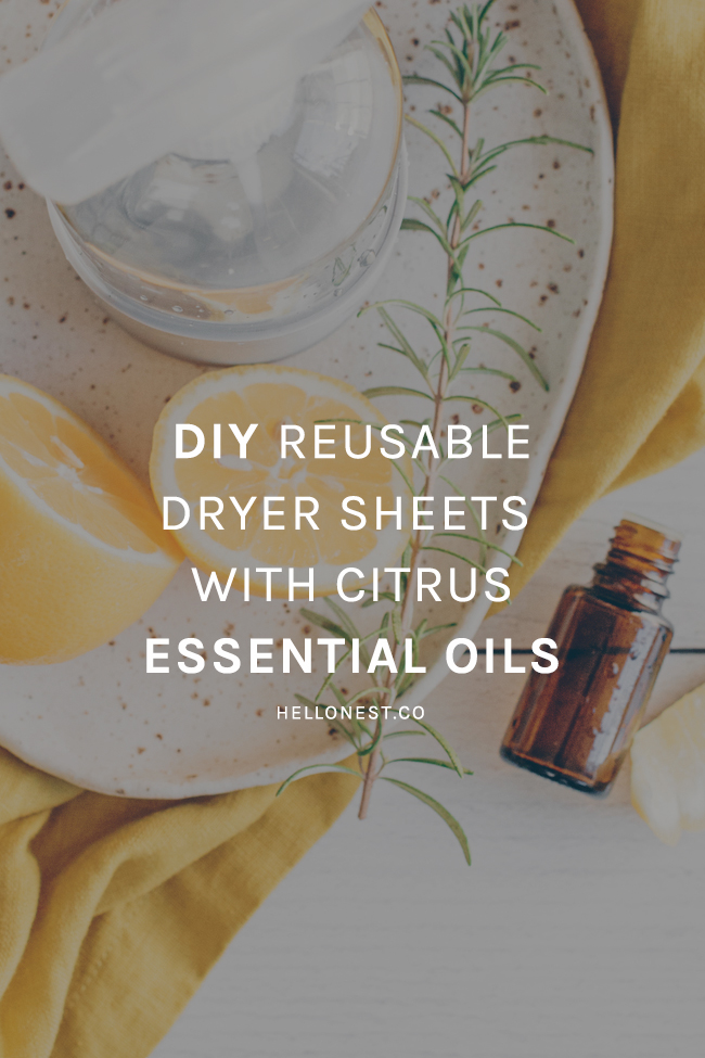 How To Make Your Own Reusable Dryer Sheets