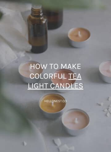 DIY tea light candles