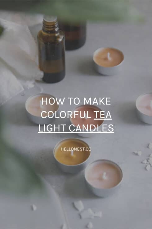 DIY tea light candles