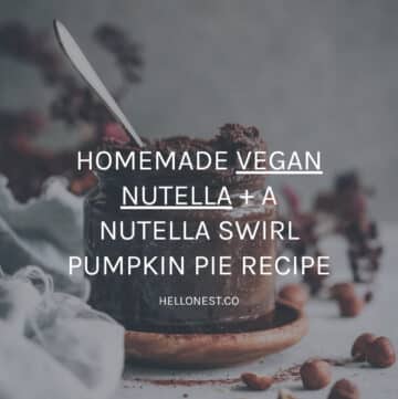 Homemade vegan nutella recipe