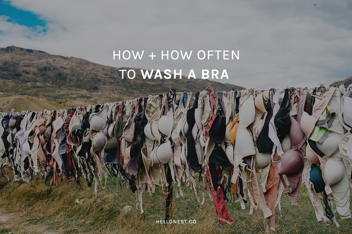 How + how often to wash a bra