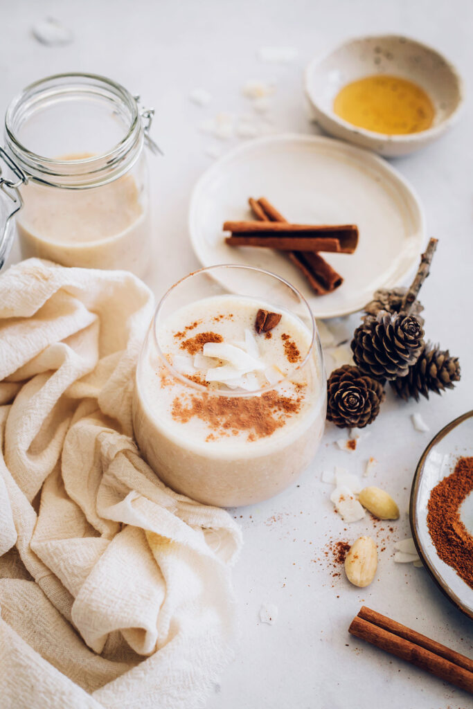 How to Make Creamy + Delicious Vegan Eggnog | Hello Nest