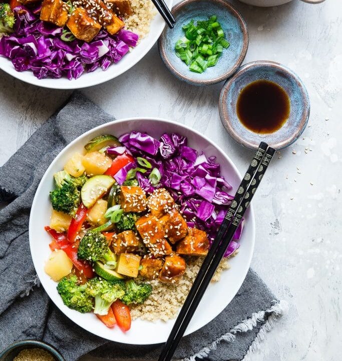 Korean Barbeque Bowls with Tofu