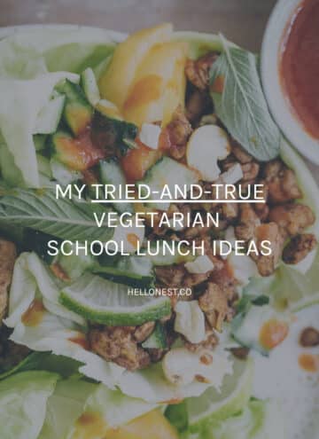 Vegetarian school lunches