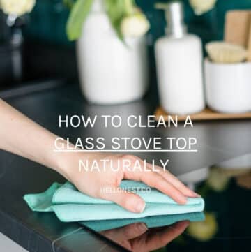 How to clean a glass stove top naturally