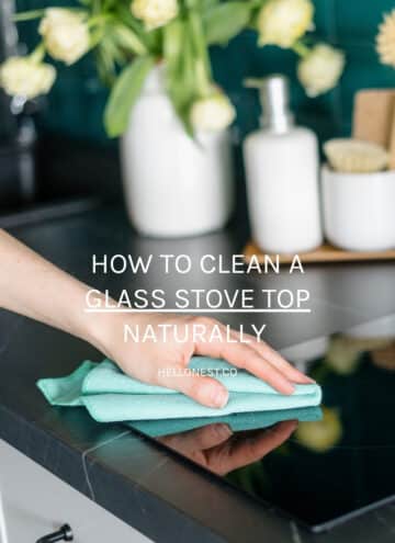 How to clean a glass stove top naturally