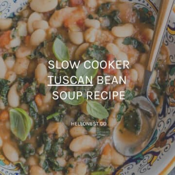 Slow Cooker Tuscan Bean Soup
