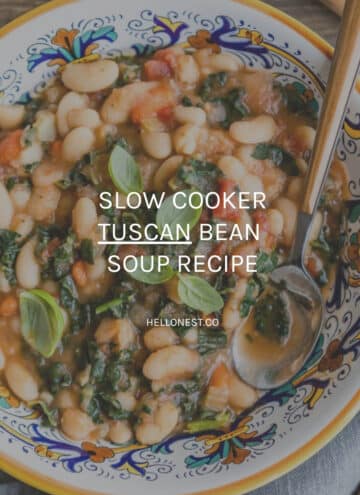 Slow Cooker Tuscan Bean Soup