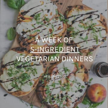 5 ingredient vegetarian dinners