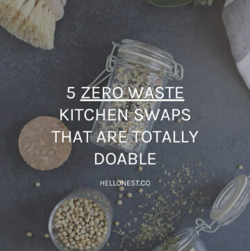 Zero waste kitchen swaps