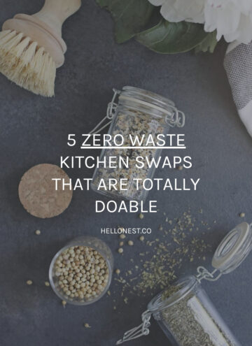 Zero waste kitchen swaps