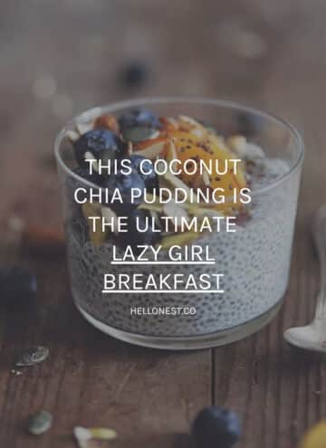 Coconut chia pudding easy lazy breakfast