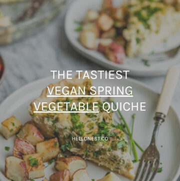 Vegan Spring Vegetable Quiche